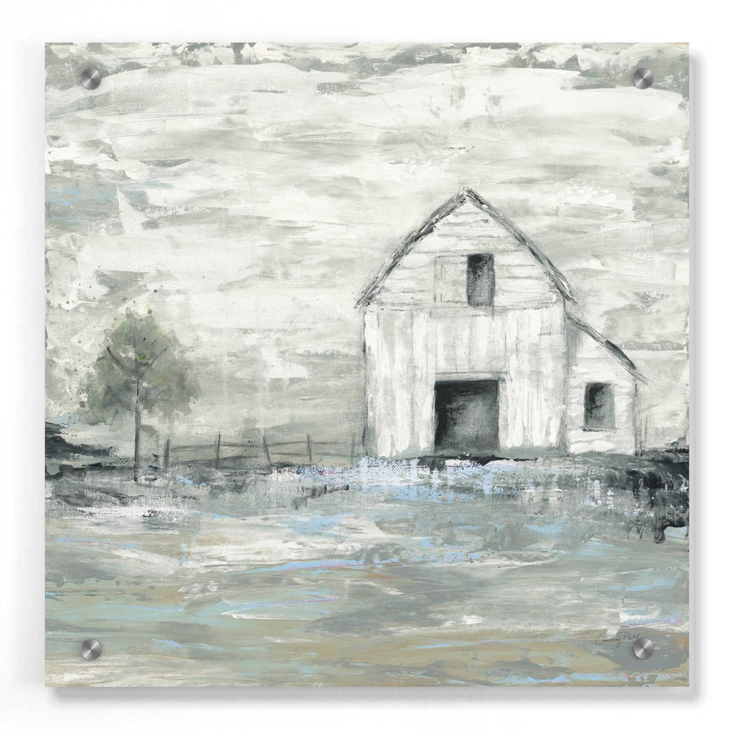 Epic Art 'Iowa Barn II' by Courtney Prahl, Acrylic Glass Wall Art,36x36
