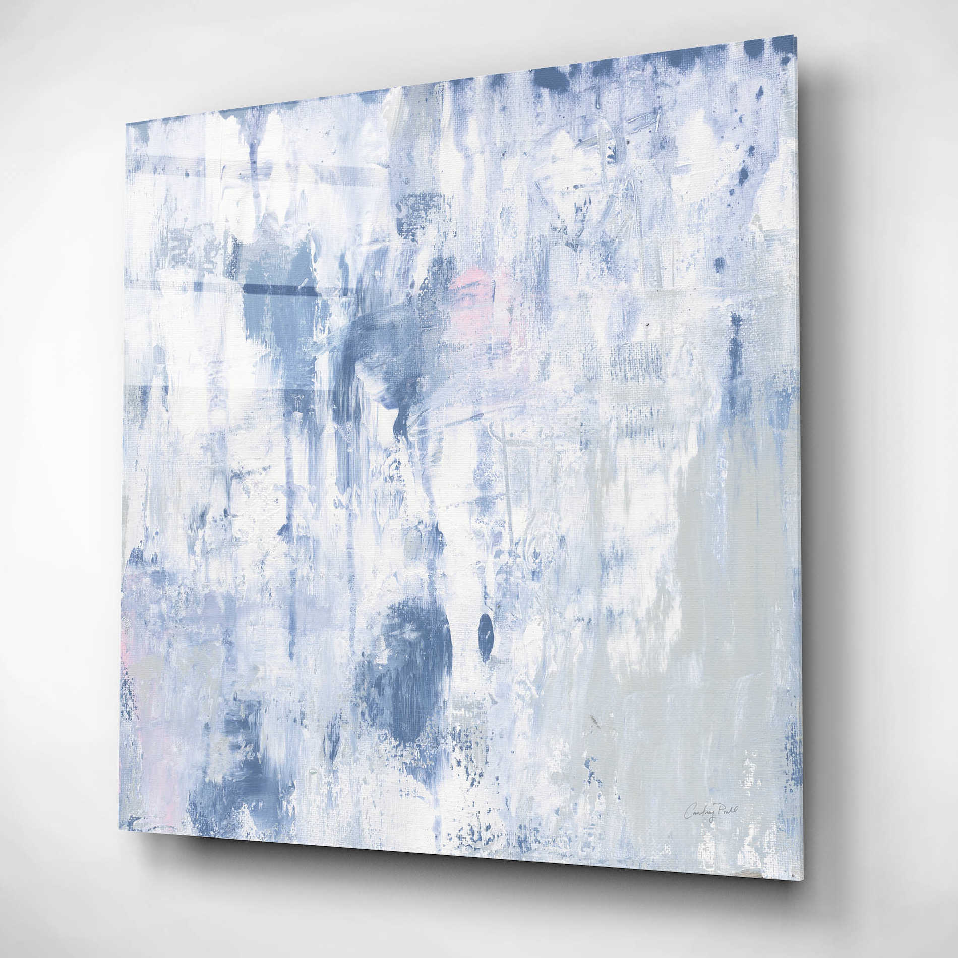 Epic Art 'White Out II' by Courtney Prahl, Acrylic Glass Wall Art,12x12