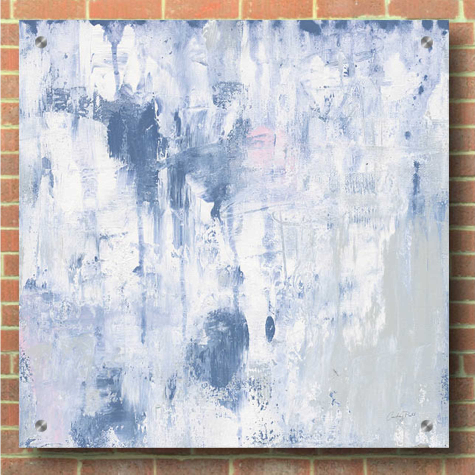 Epic Art 'White Out II' by Courtney Prahl, Acrylic Glass Wall Art,36x36