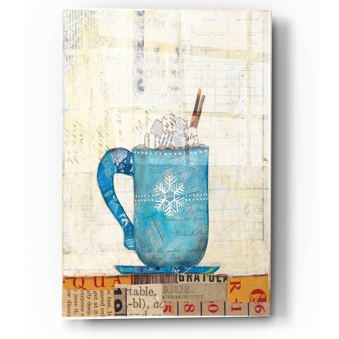 Epic Art 'Cozy Cups I' by Courtney Prahl, Acrylic Glass Wall Art,12x16