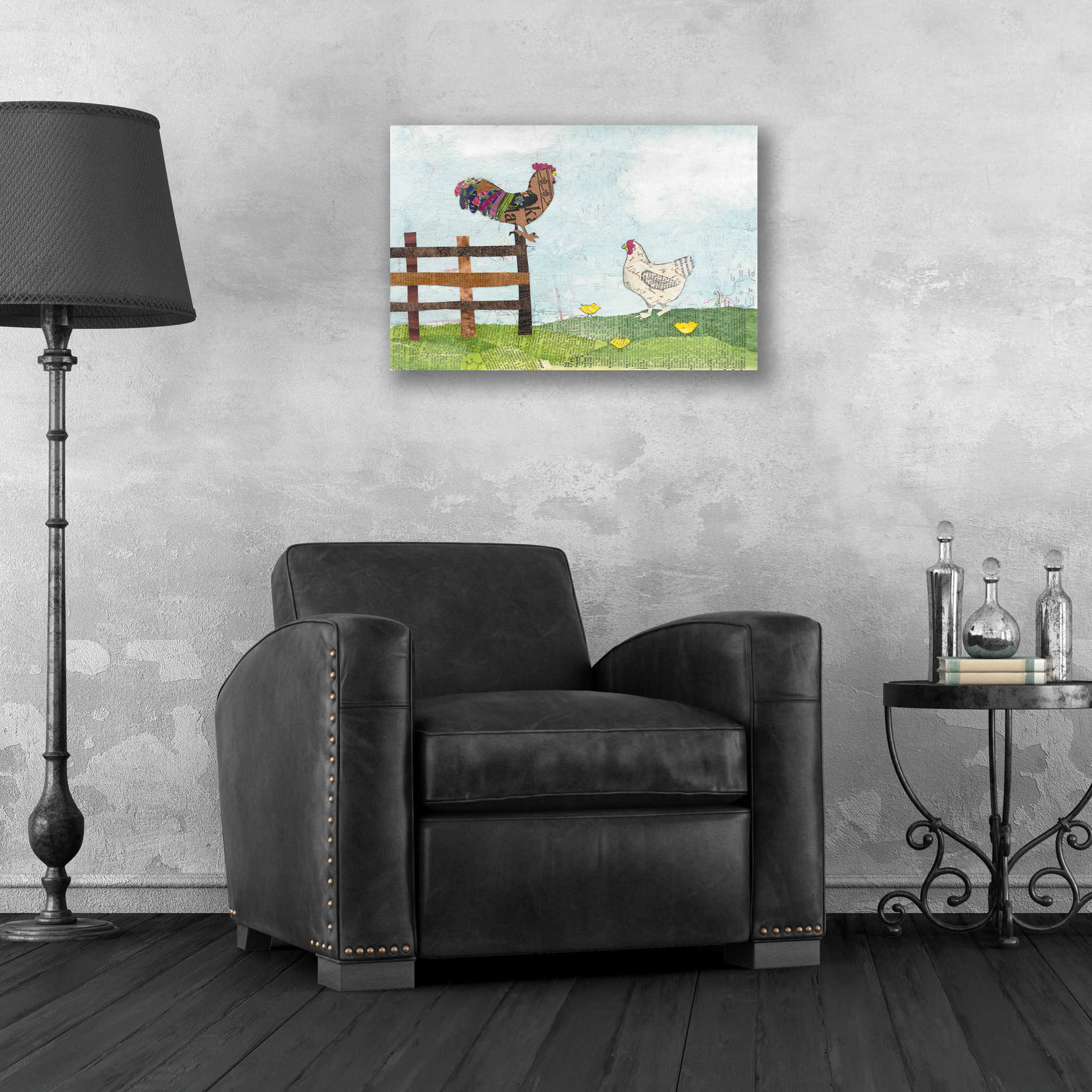 Epic Art 'On the Farm I' by Courtney Prahl, Acrylic Glass Wall Art,24x16