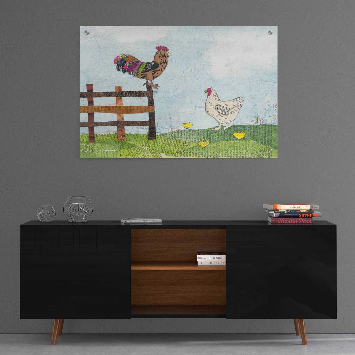 Epic Art 'On the Farm I' by Courtney Prahl, Acrylic Glass Wall Art,36x24