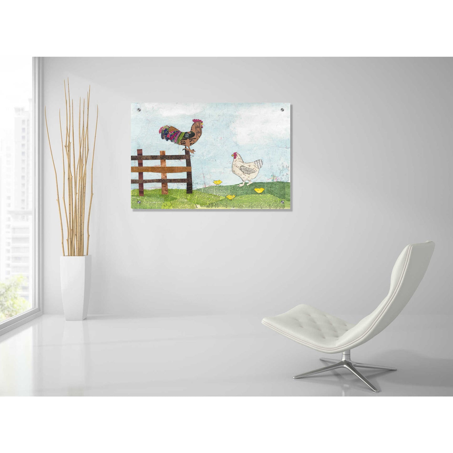 Epic Art 'On the Farm I' by Courtney Prahl, Acrylic Glass Wall Art,36x24