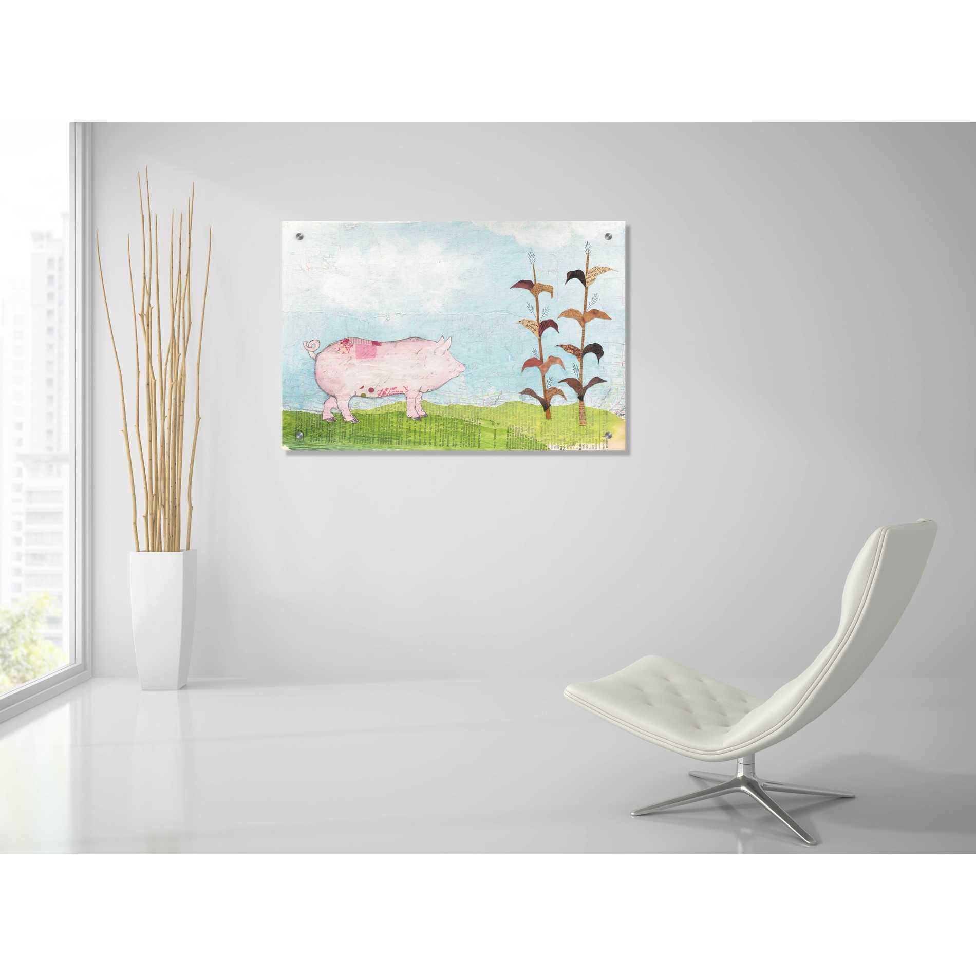 Epic Art 'On the Farm III' by Courtney Prahl, Acrylic Glass Wall Art,36x24