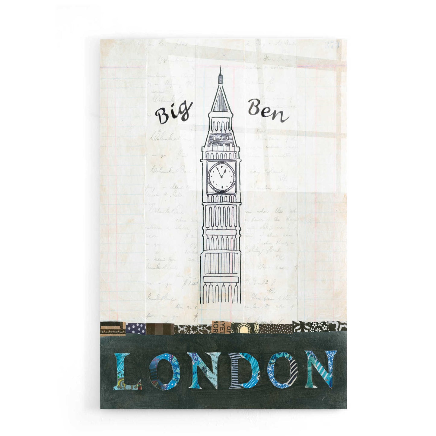 Epic Art 'Big Ben' by Courtney Prahl, Acrylic Glass Wall Art,16x24