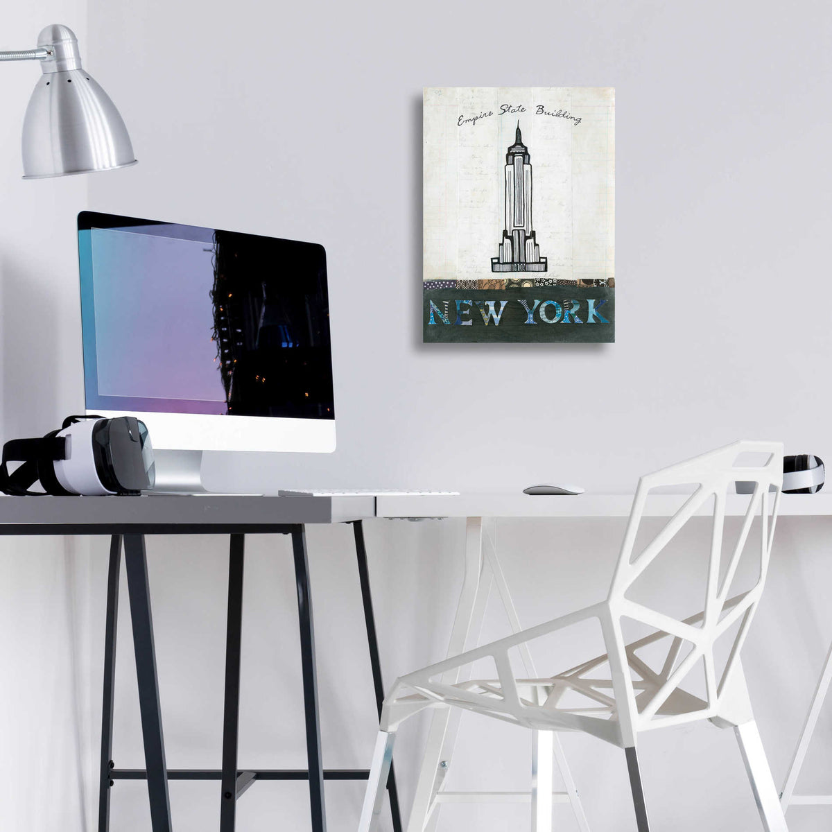 Epic Art 'Empire State Building' by Courtney Prahl, Acrylic Glass Wall Art,12x16