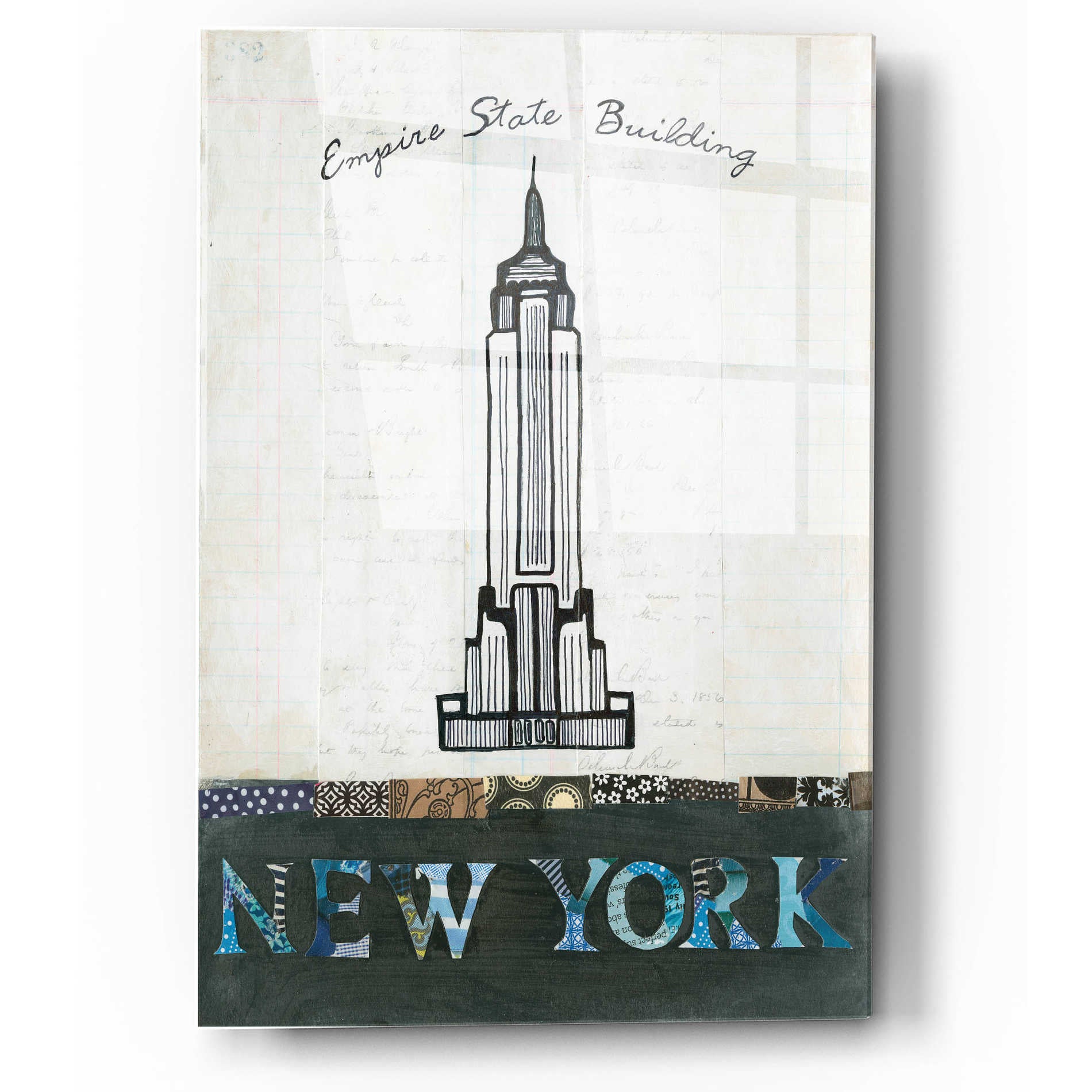 Epic Art 'Empire State Building' by Courtney Prahl, Acrylic Glass Wall Art,12x16