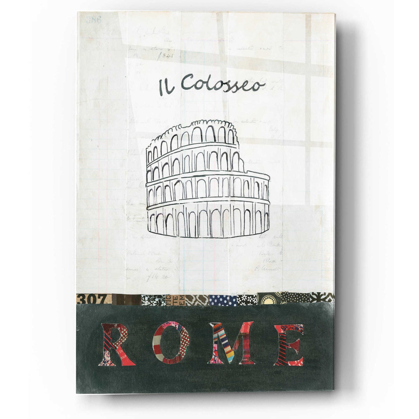 Epic Art 'Il Colosseo' by Courtney Prahl, Acrylic Glass Wall Art,12x16