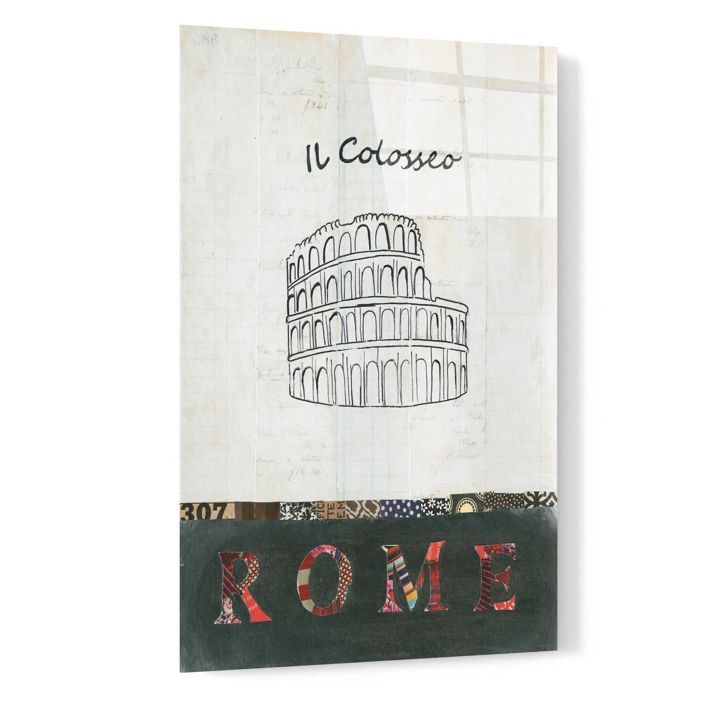 Epic Art 'Il Colosseo' by Courtney Prahl, Acrylic Glass Wall Art,16x24