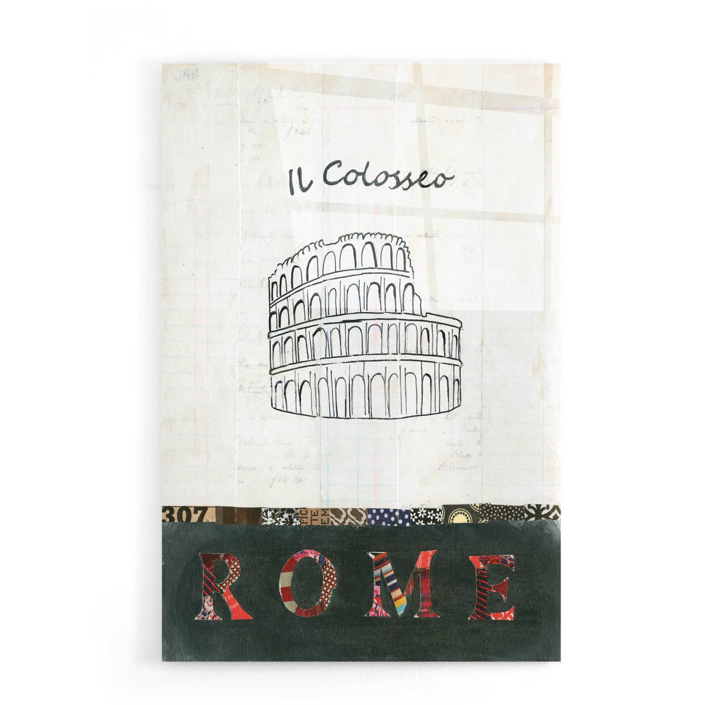 Epic Art 'Il Colosseo' by Courtney Prahl, Acrylic Glass Wall Art,16x24