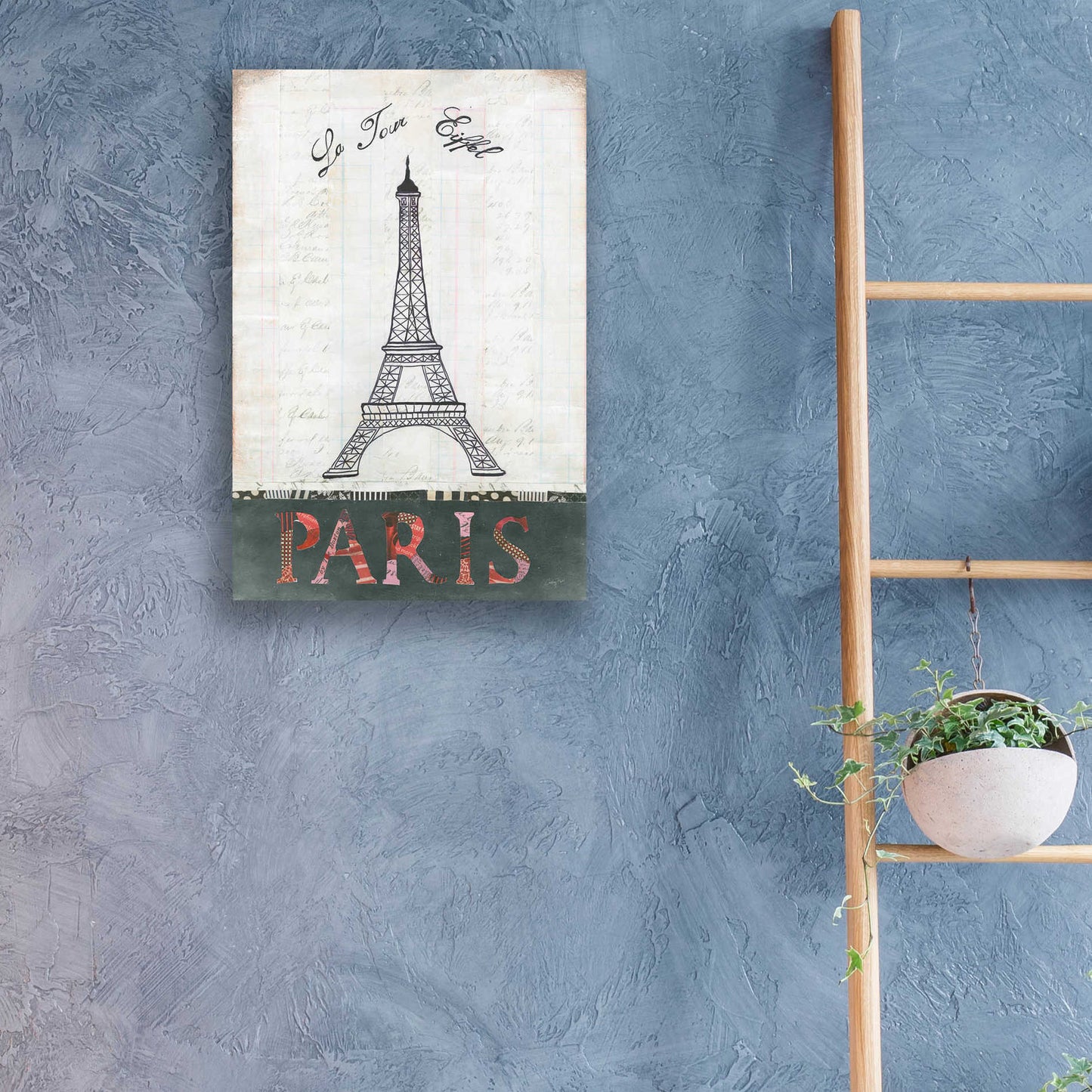 Epic Art 'La Tour Eiffel' by Courtney Prahl, Acrylic Glass Wall Art,16x24