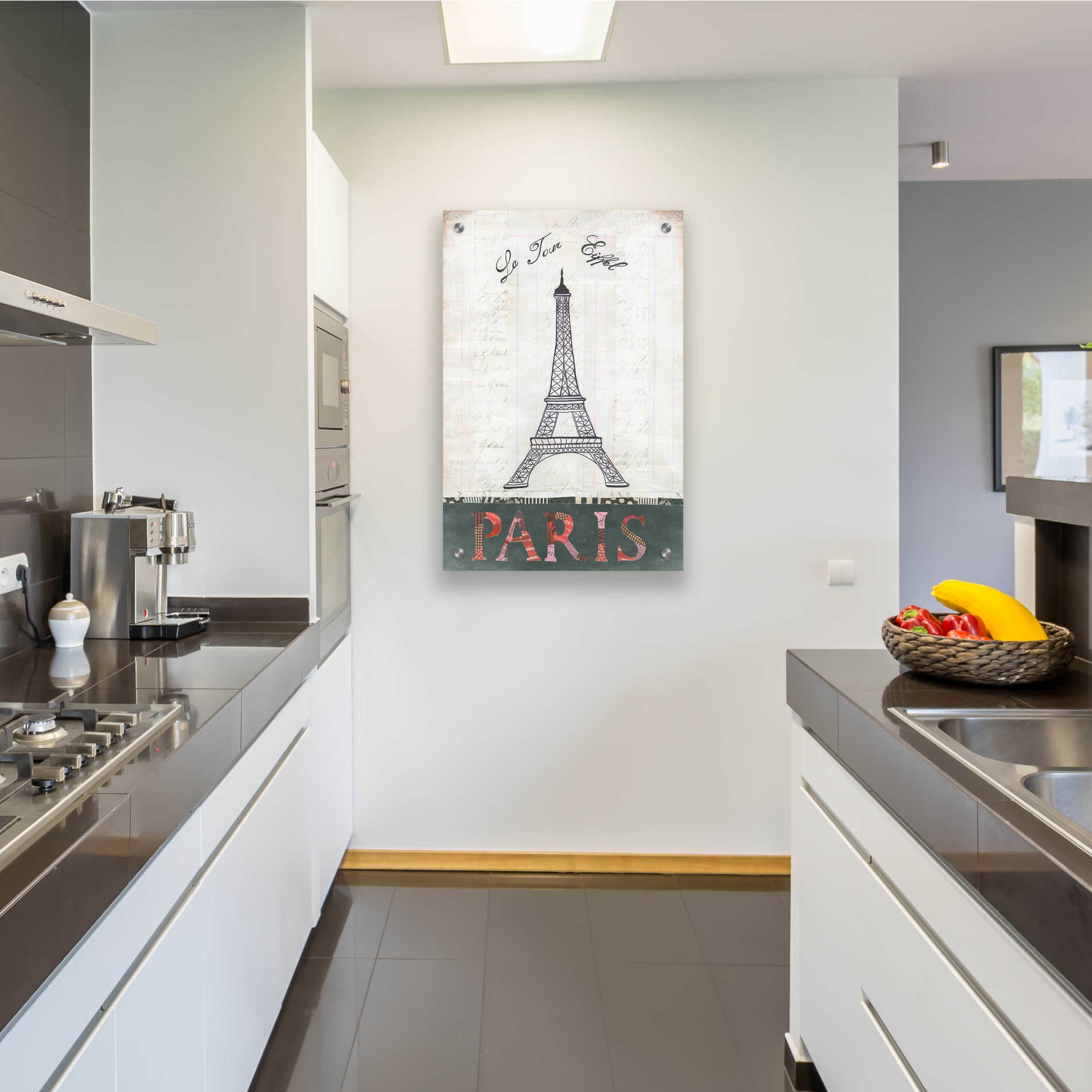 Epic Art 'La Tour Eiffel' by Courtney Prahl, Acrylic Glass Wall Art,24x36