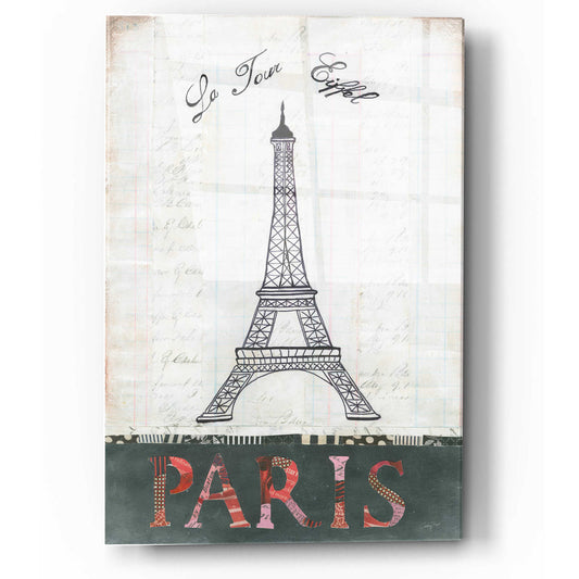 Epic Art 'La Tour Eiffel' by Courtney Prahl, Acrylic Glass Wall Art