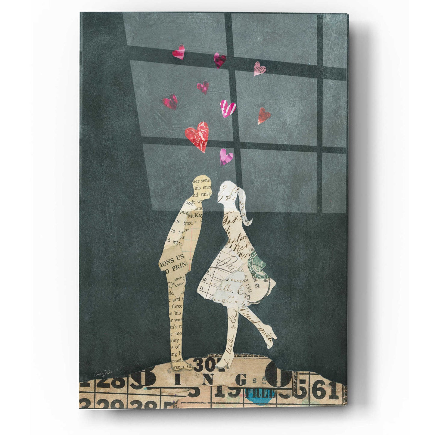 Epic Art 'Cute Couple I' by Courtney Prahl, Acrylic Glass Wall Art,12x16