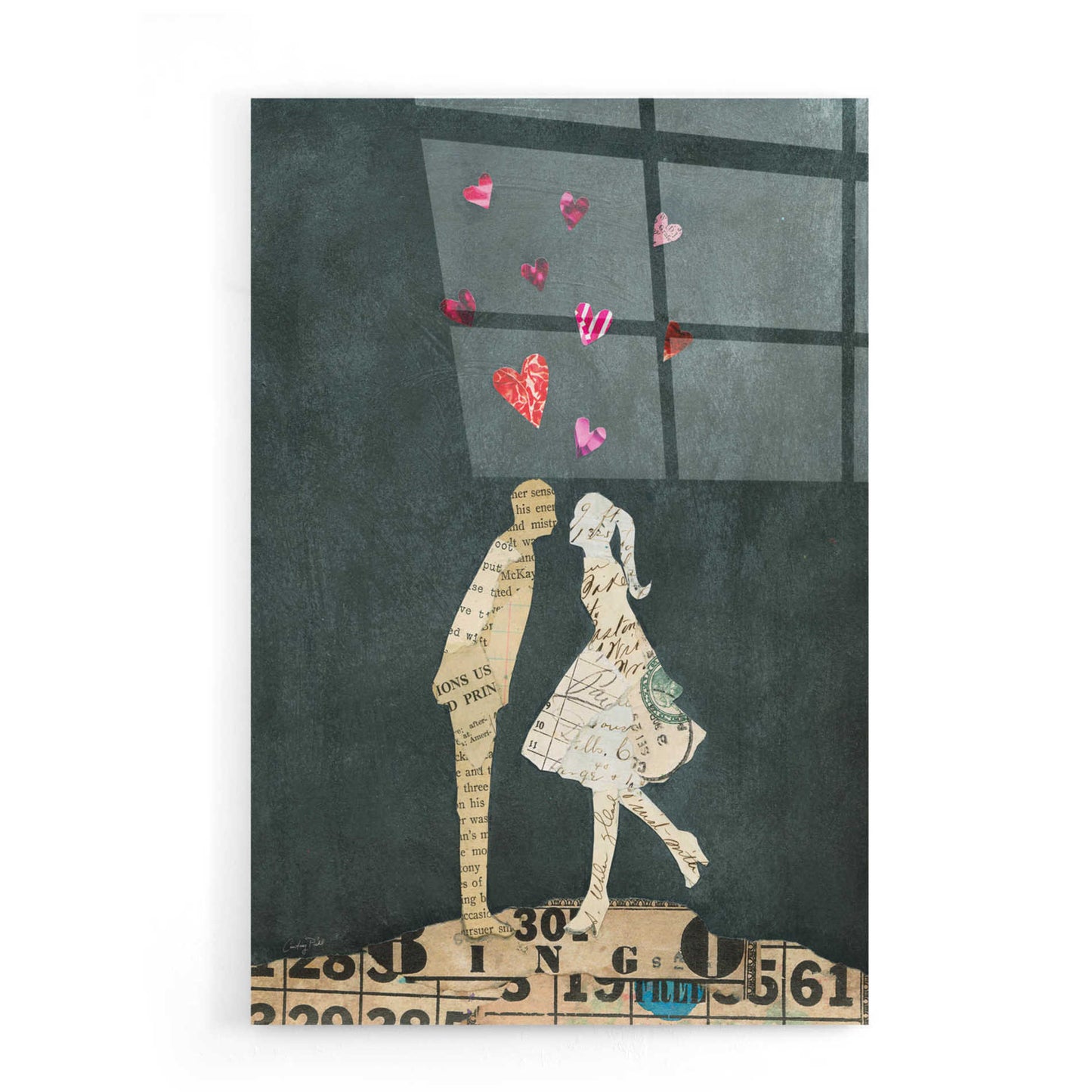 Epic Art 'Cute Couple I' by Courtney Prahl, Acrylic Glass Wall Art,16x24