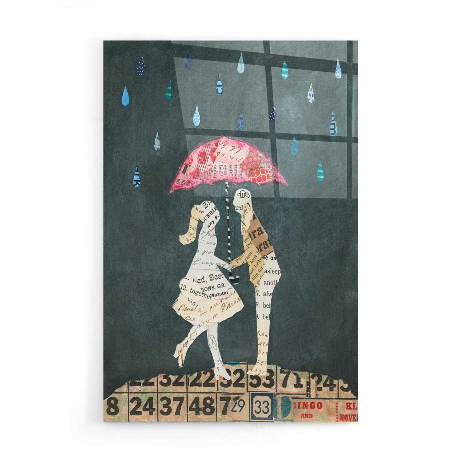 Epic Art 'Cute Couple II' by Courtney Prahl, Acrylic Glass Wall Art,16x24