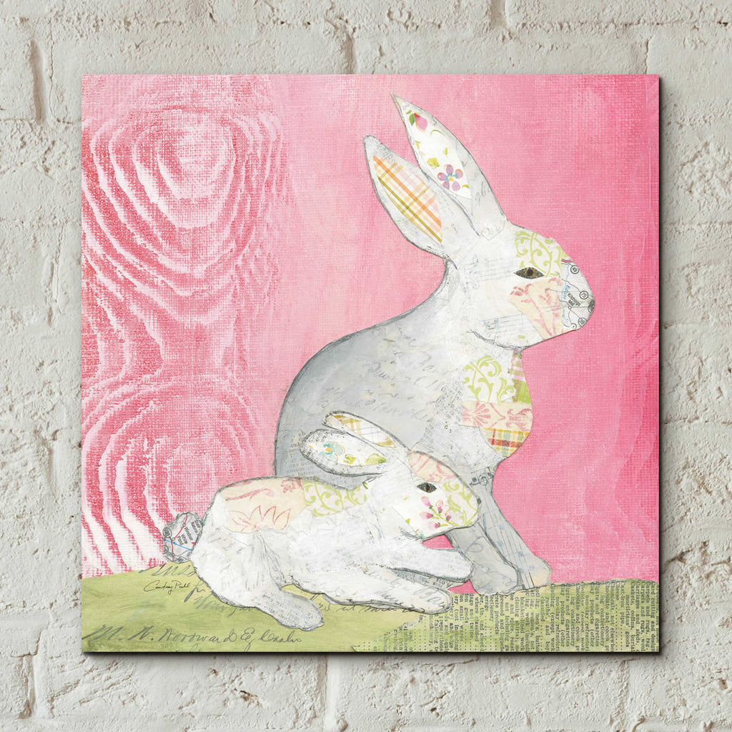 Epic Art 'Rabbit Family' by Courtney Prahl, Acrylic Glass Wall Art,12x12