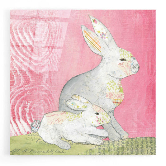 Epic Art 'Rabbit Family' by Courtney Prahl, Acrylic Glass Wall Art