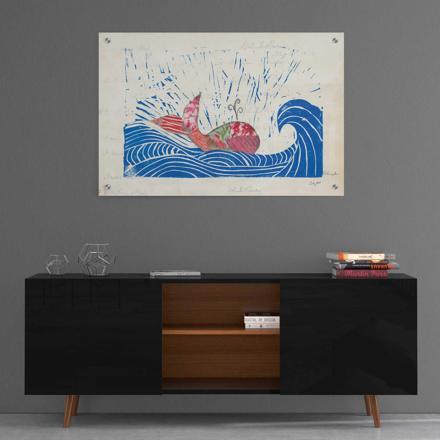 Epic Art 'Whale of a Time II' by Courtney Prahl, Acrylic Glass Wall Art,36x24