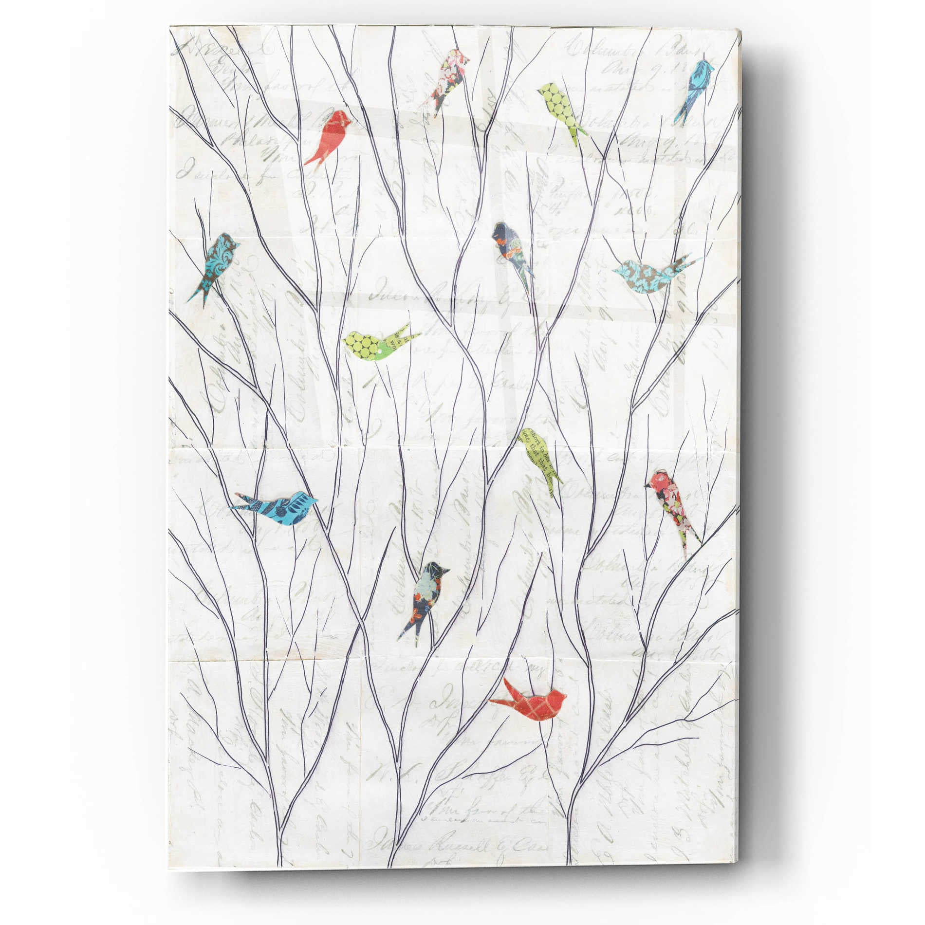 Epic Art 'Summer Song Birds' by Courtney Prahl, Acrylic Glass Wall Art,12x16