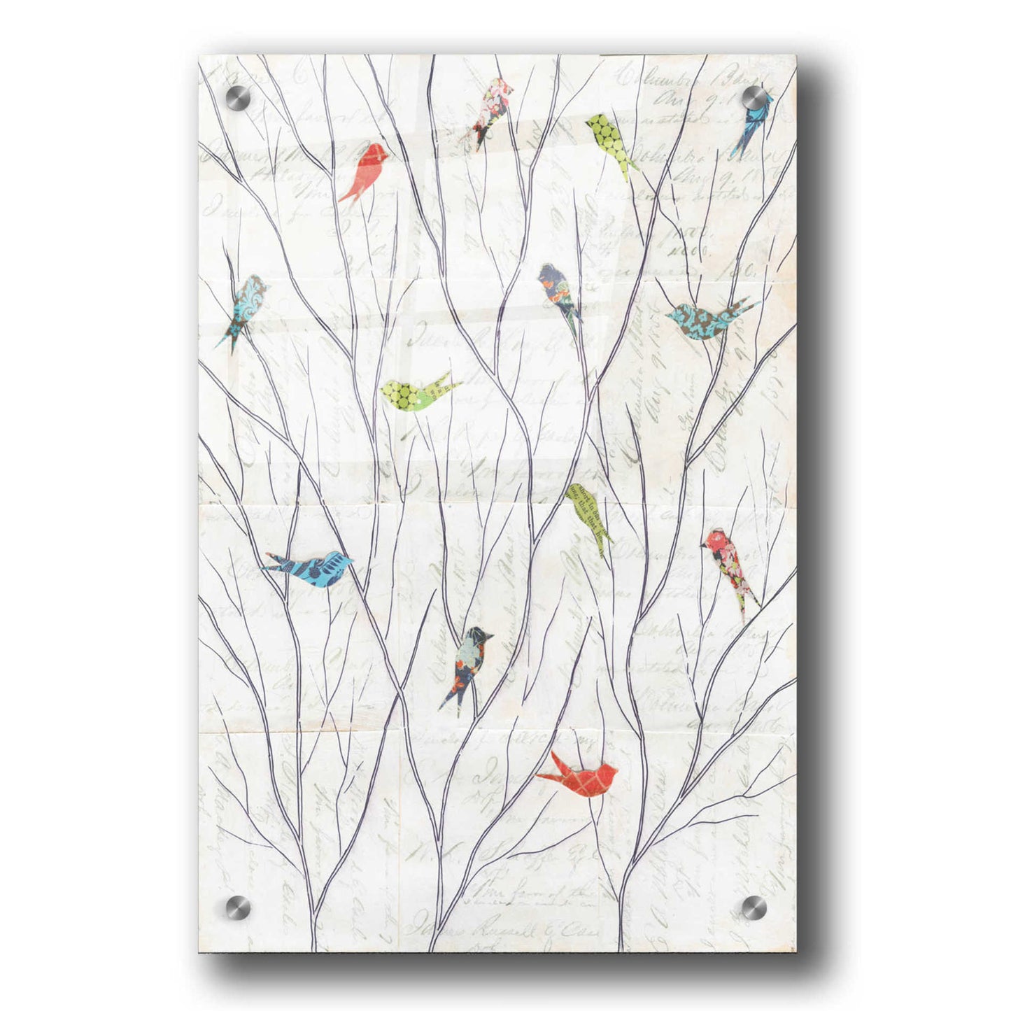 Epic Art 'Summer Song Birds' by Courtney Prahl, Acrylic Glass Wall Art,24x36