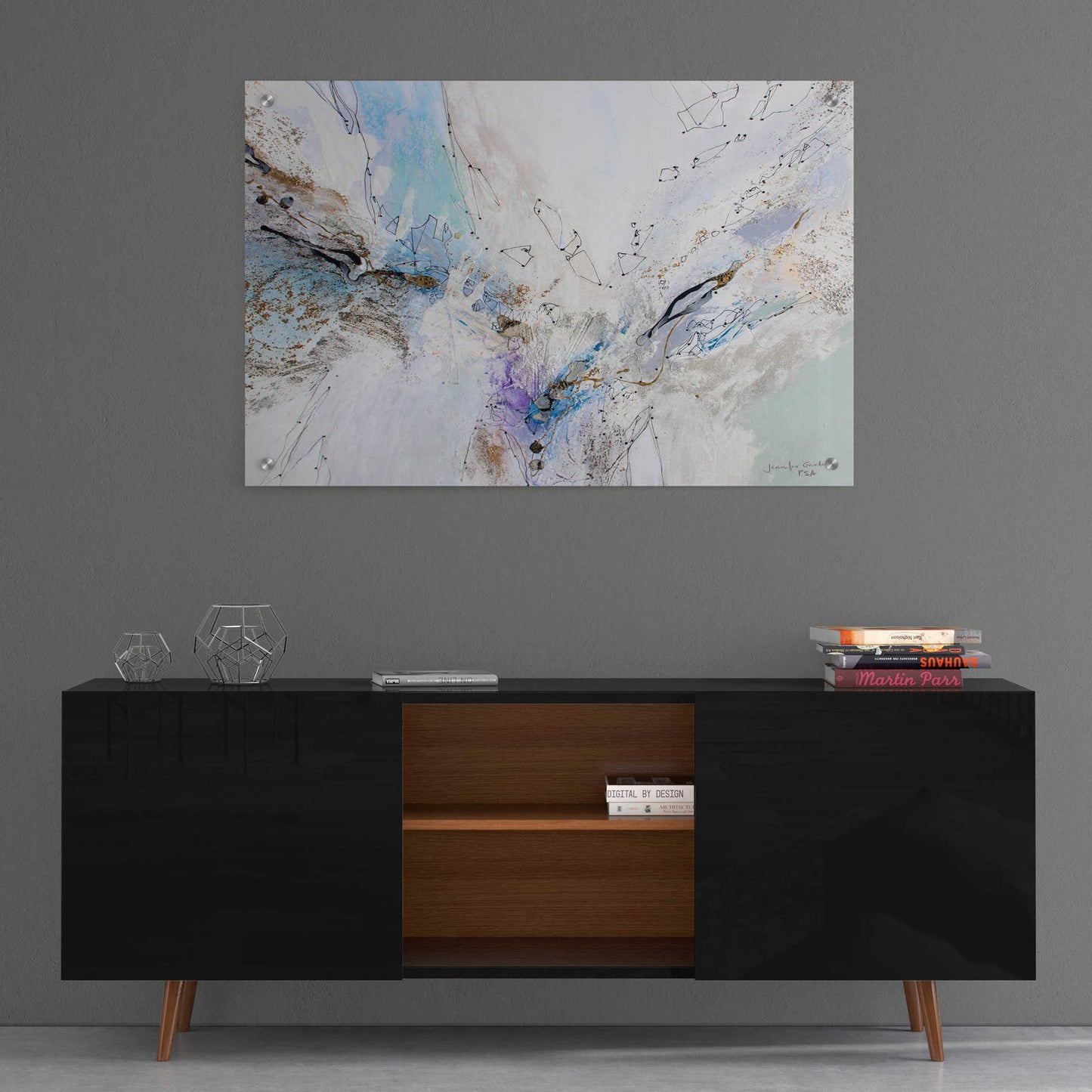 Epic Art 'Seafoam Neutral 3' by Jennifer Gardner, Acrylic Glass Wall Art,36x24