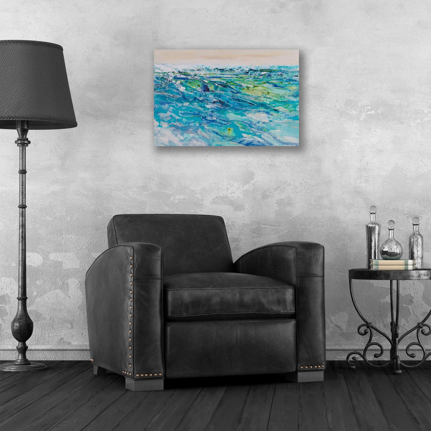 Epic Art 'Ocean 2' by Jennifer Gardner, Acrylic Glass Wall Art,24x16