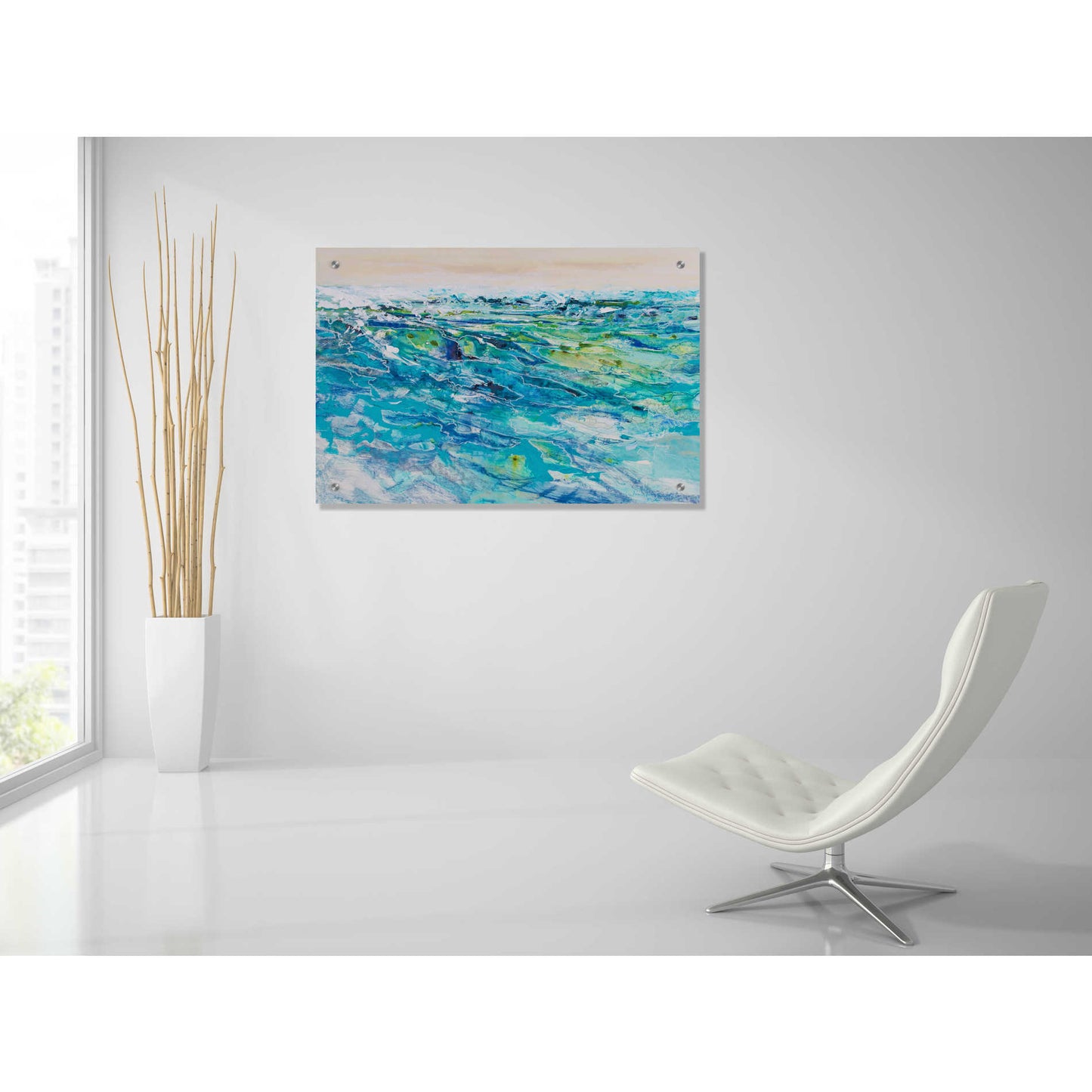 Epic Art 'Ocean 2' by Jennifer Gardner, Acrylic Glass Wall Art,36x24