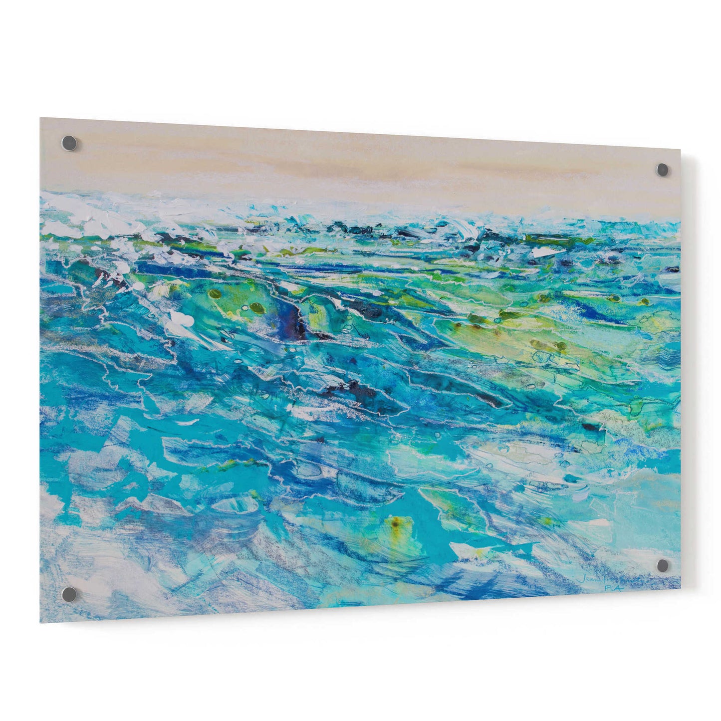 Epic Art 'Ocean 2' by Jennifer Gardner, Acrylic Glass Wall Art,36x24