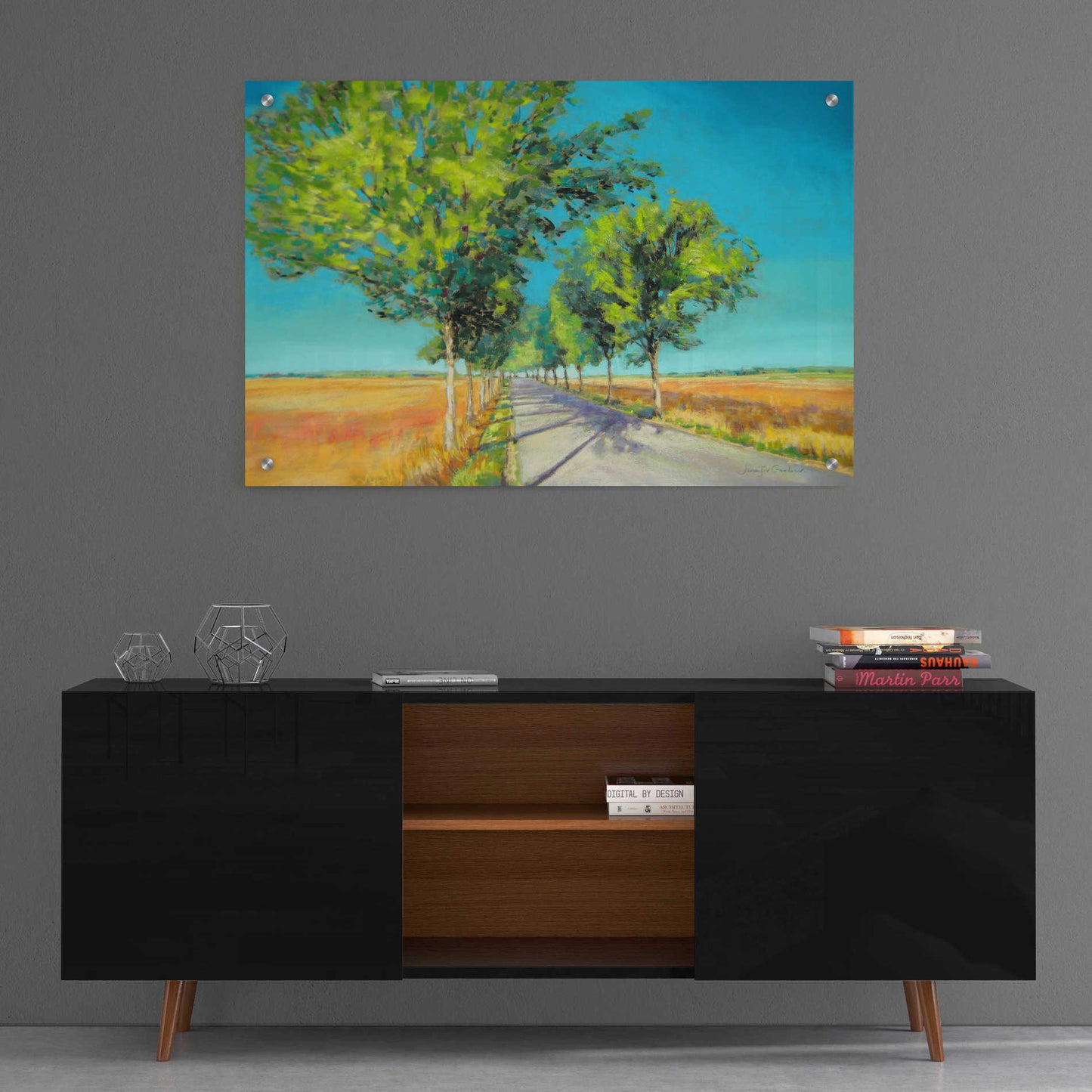 Epic Art 'Avenue of Trees Champagne France IV' by Jennifer Gardner, Acrylic Glass Wall Art,36x24