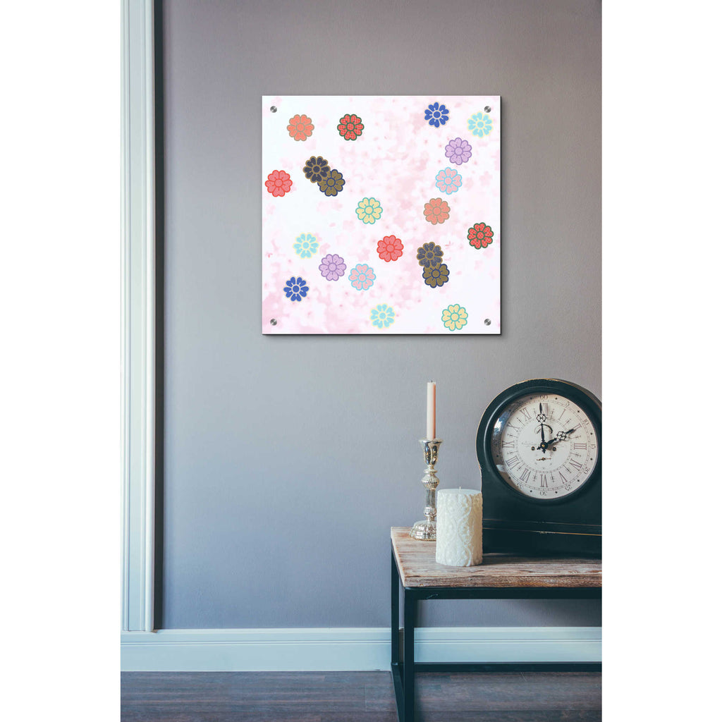 Epic Art 'Sakura Pattern' by Zigen Tanabe, Acrylic Glass Wall Art,24x24