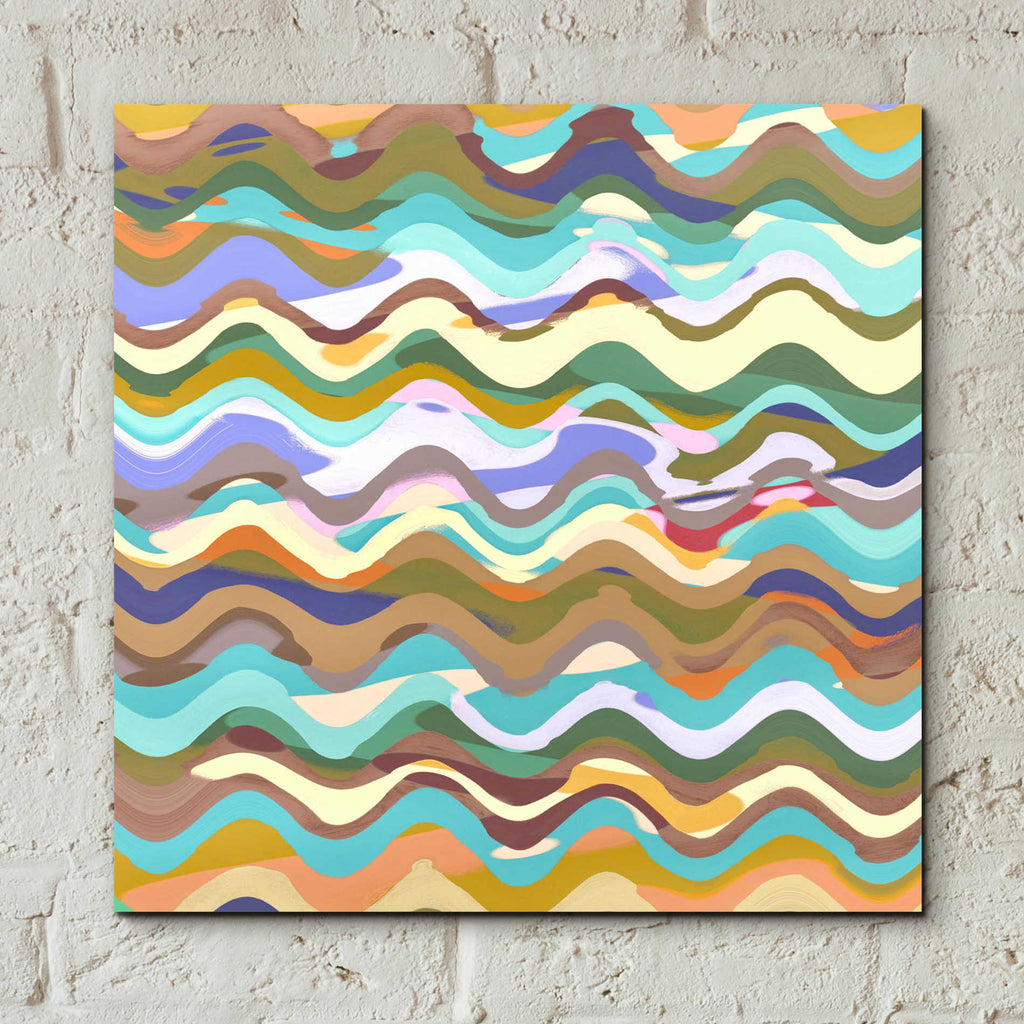 Epic Art 'Color Wave' by Zigen Tanabe, Acrylic Glass Wall Art,12x12