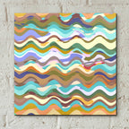 Epic Art 'Color Wave' by Zigen Tanabe, Acrylic Glass Wall Art,12x12