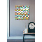 Epic Art 'Color Wave' by Zigen Tanabe, Acrylic Glass Wall Art,24x24