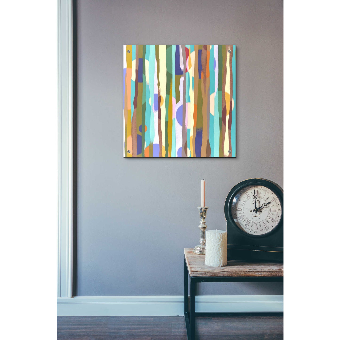 Epic Art 'Rain Color' by Zigen Tanabe, Acrylic Glass Wall Art,24x24