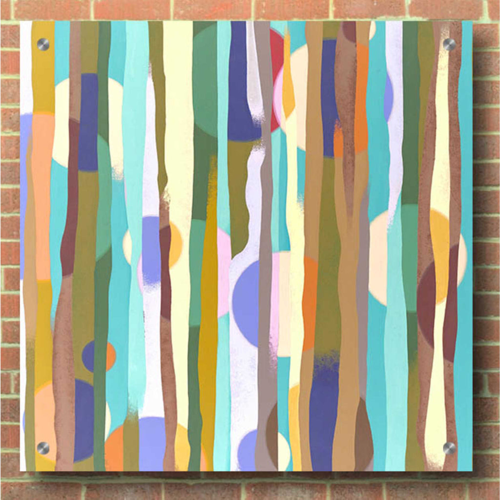 Epic Art 'Rain Color' by Zigen Tanabe, Acrylic Glass Wall Art,36x36
