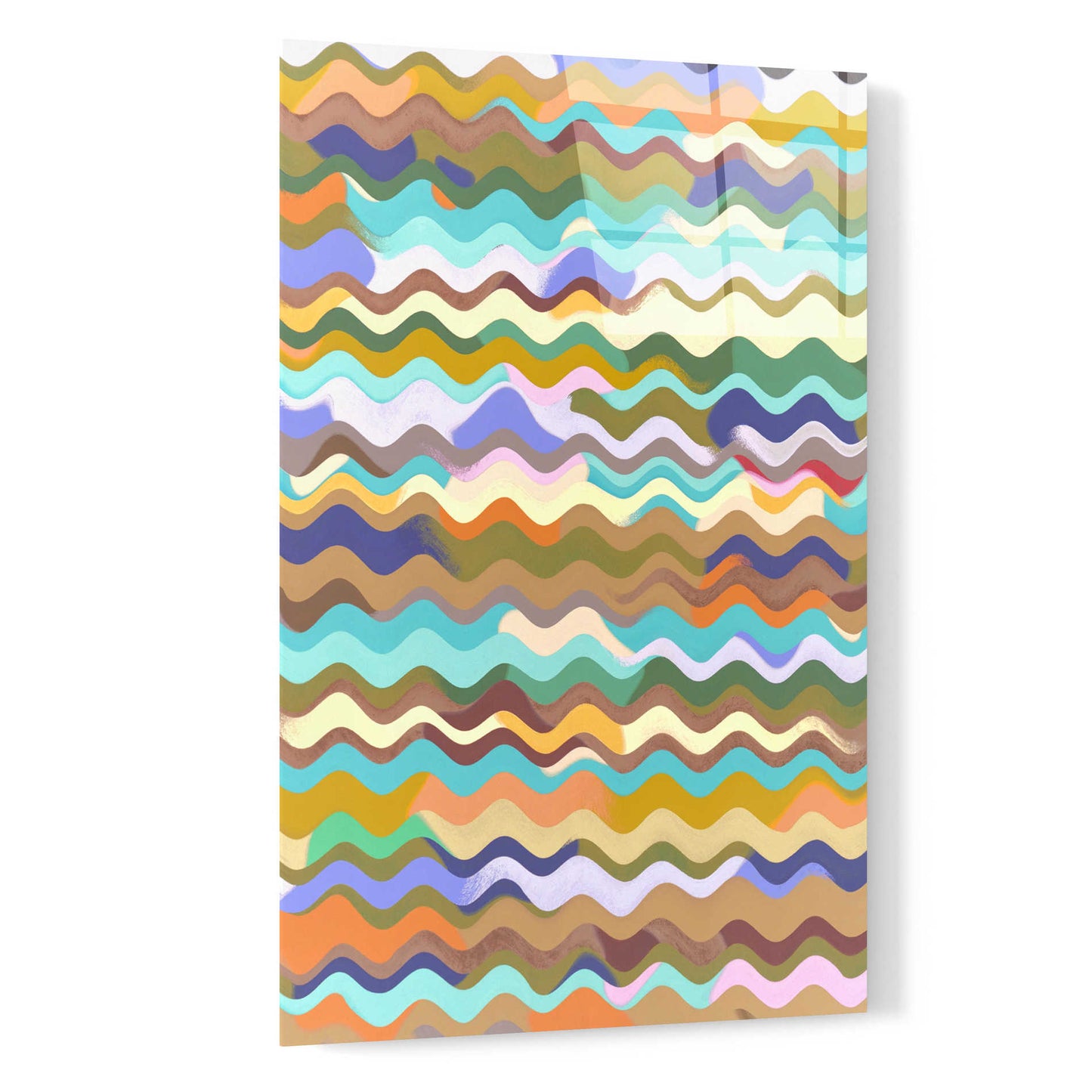 Epic Art 'Color Wave Pattern' by Zigen Tanabe, Acrylic Glass Wall Art,16x24