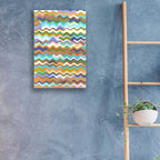 Epic Art 'Color Wave Pattern' by Zigen Tanabe, Acrylic Glass Wall Art,16x24