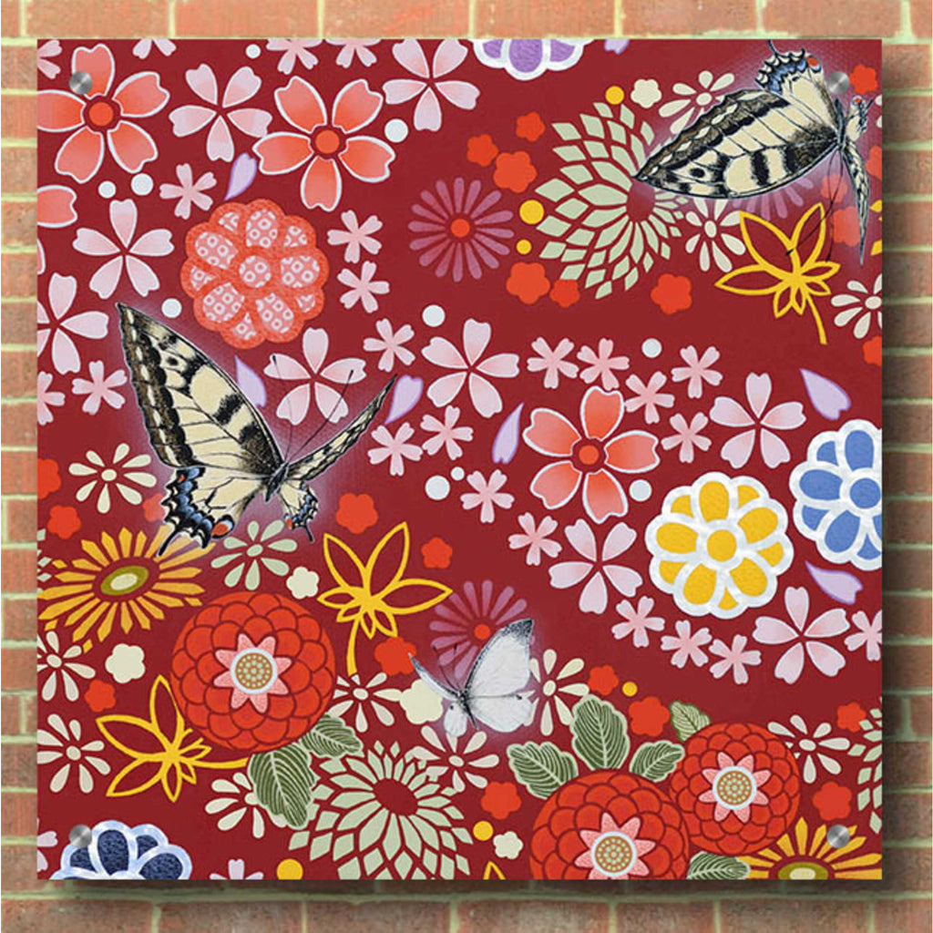 Epic Art 'Spring and Autumn Flow' by Zigen Tanabe, Acrylic Glass Wall Art,36x36