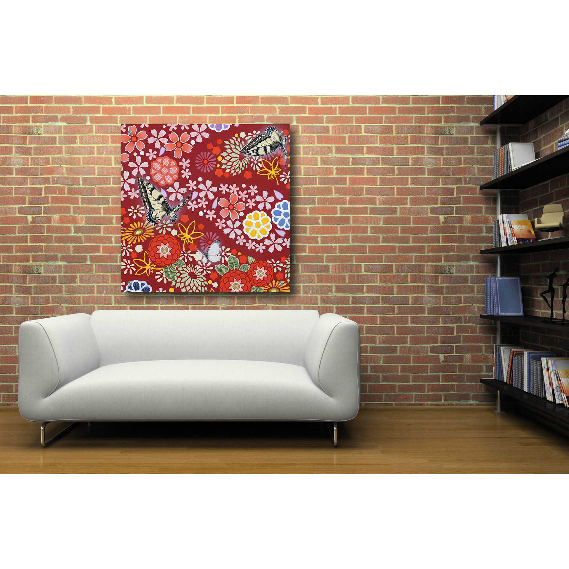 Epic Art 'Spring and Autumn Flow' by Zigen Tanabe, Acrylic Glass Wall Art,36x36