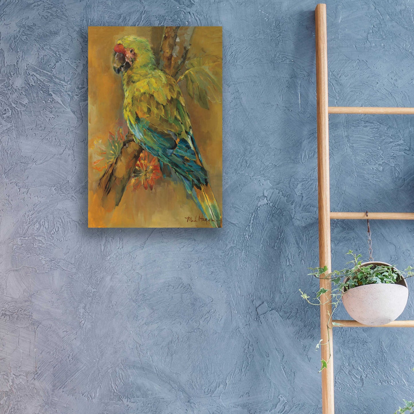 Epic Art 'Tropical Bird' by Marilyn Hageman, Acrylic Glass Wall Art,16x24