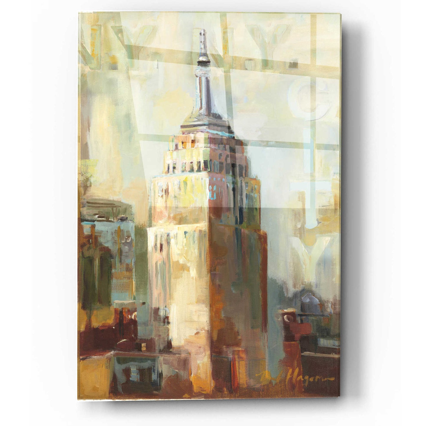Epic Art 'The Empire State Building' by Marilyn Hageman, Acrylic Glass Wall Art,12x16