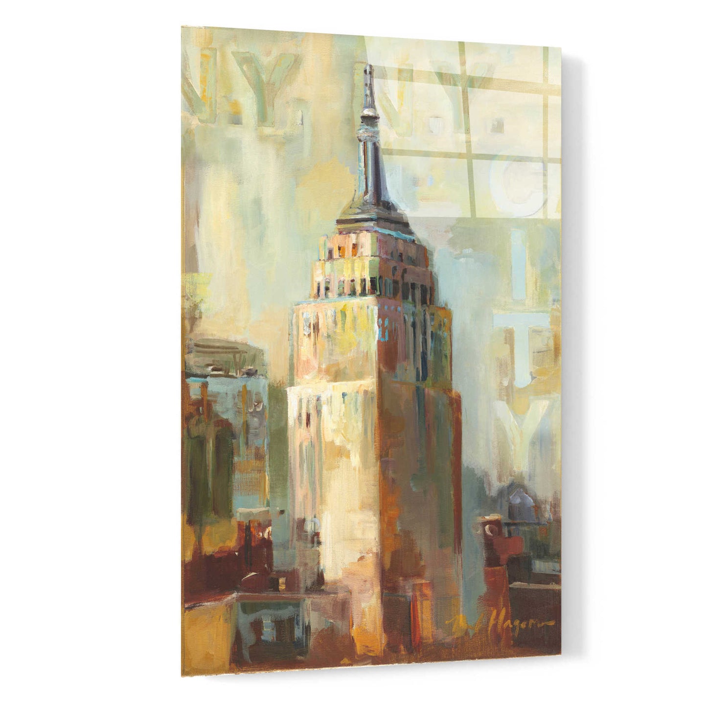 Epic Art 'The Empire State Building' by Marilyn Hageman, Acrylic Glass Wall Art,16x24