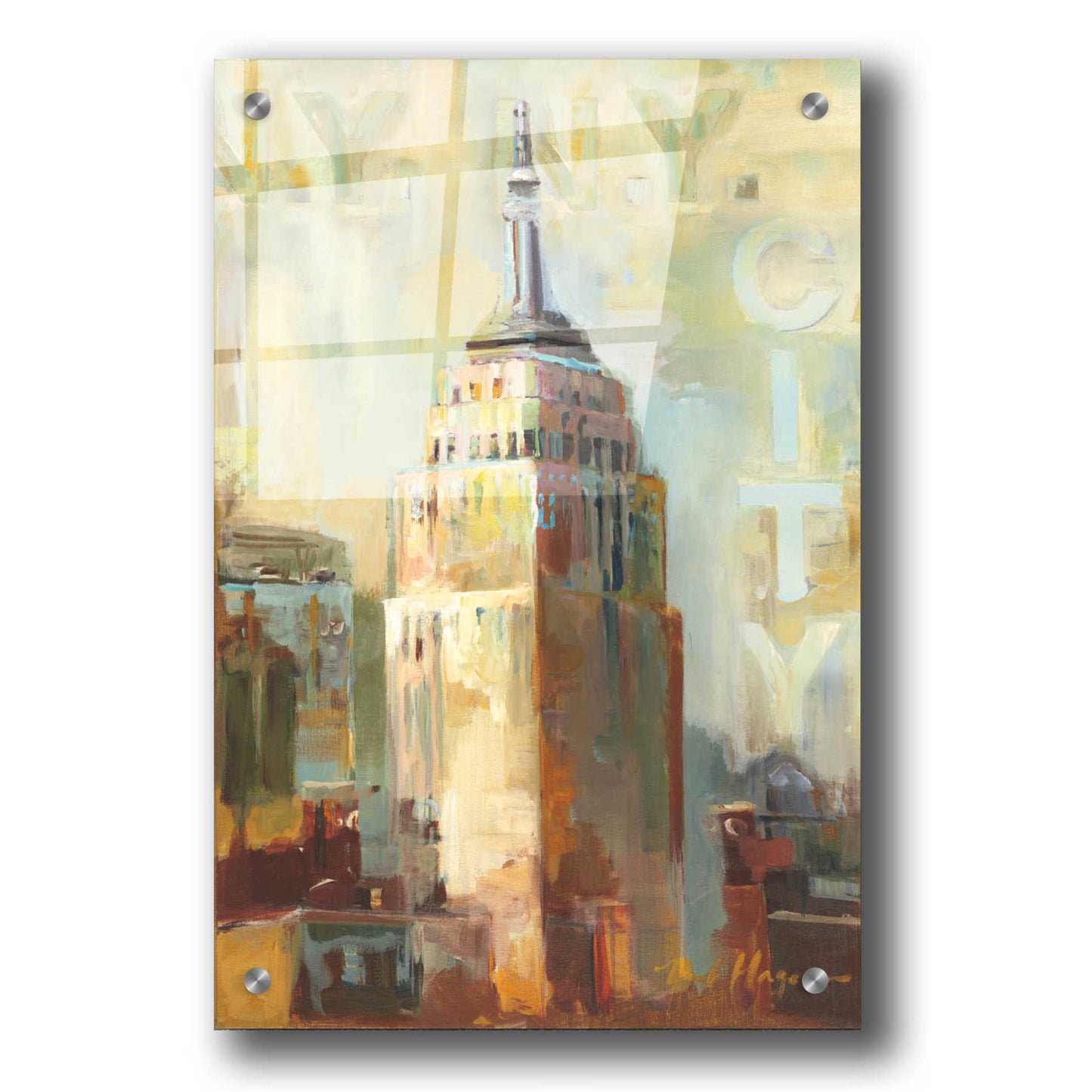 Epic Art 'The Empire State Building' by Marilyn Hageman, Acrylic Glass Wall Art,24x36