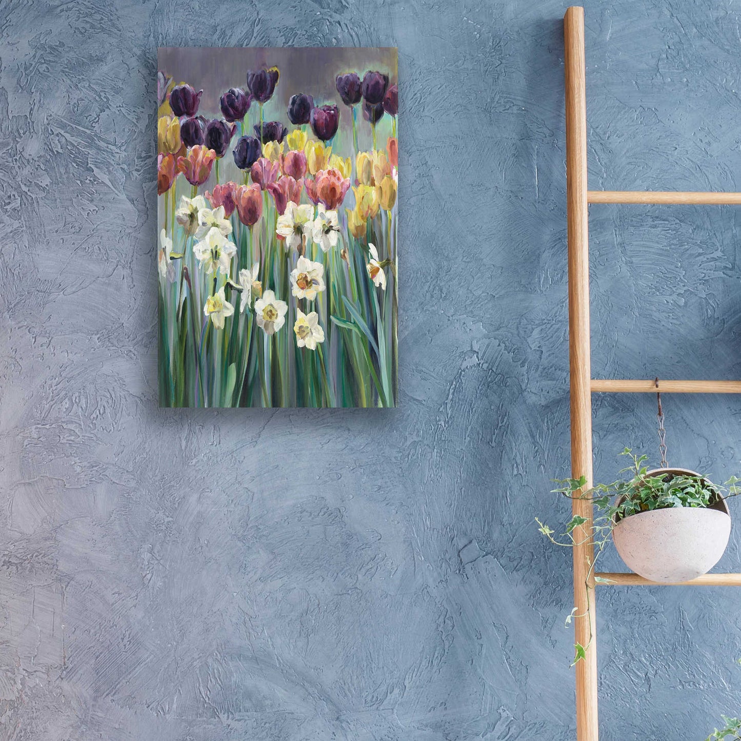 Epic Art 'Grape Tulips' by Marilyn Hageman, Acrylic Glass Wall Art,16x24