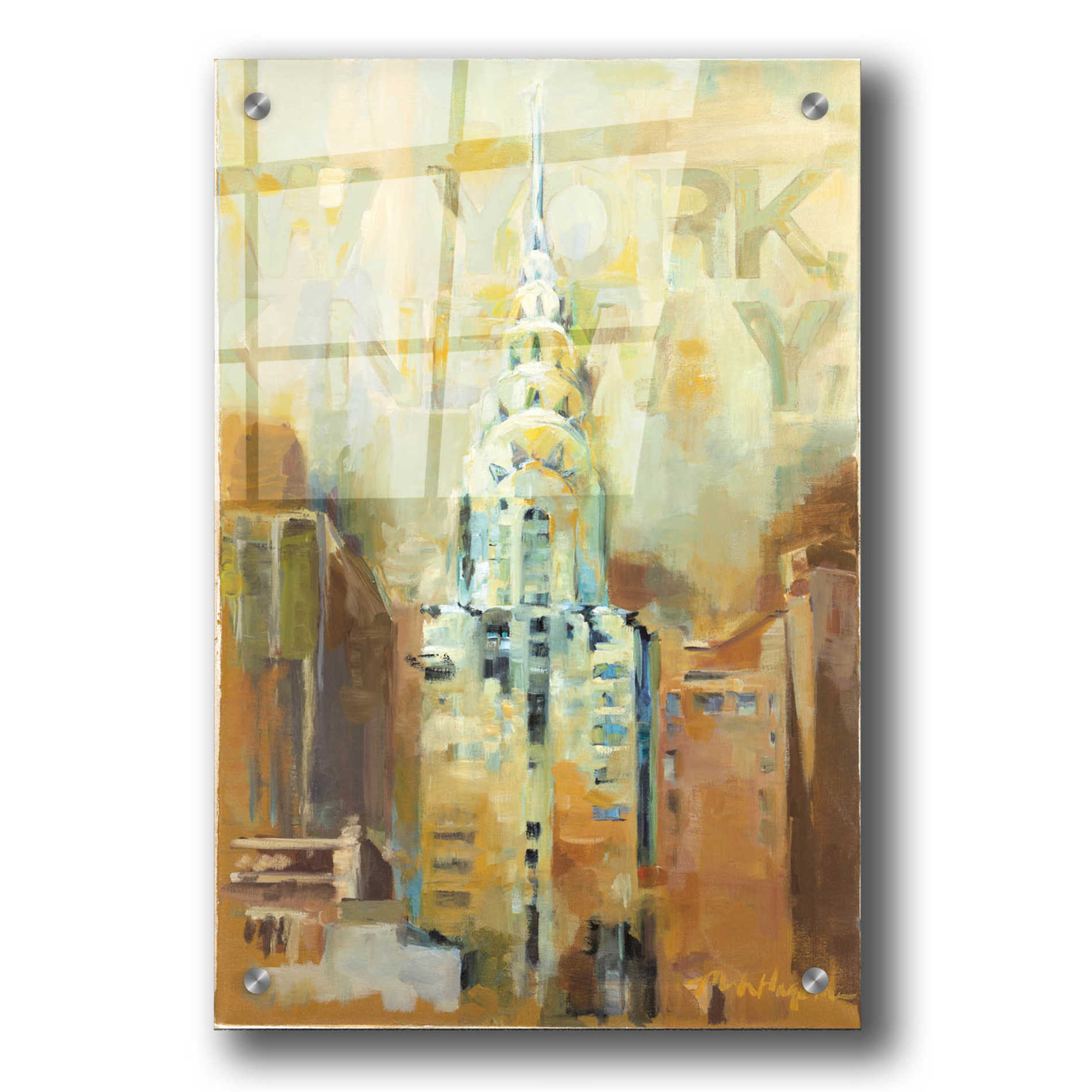 Epic Art 'The Chrysler Building' by Marilyn Hageman, Acrylic Glass Wall Art,24x36