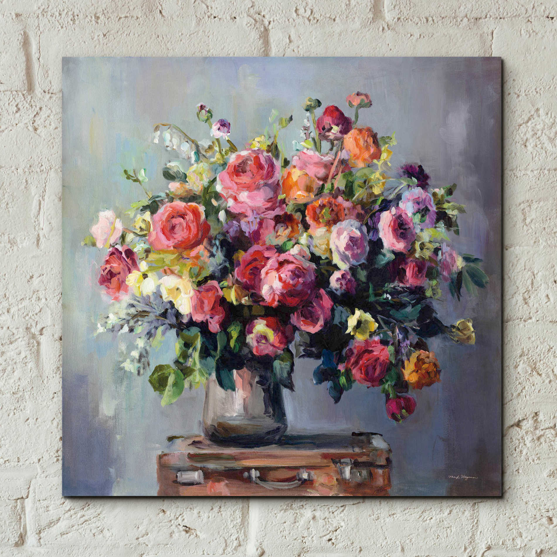 Epic Art 'Abundant Bouquet' by Marilyn Hageman, Acrylic Glass Wall Art,12x12