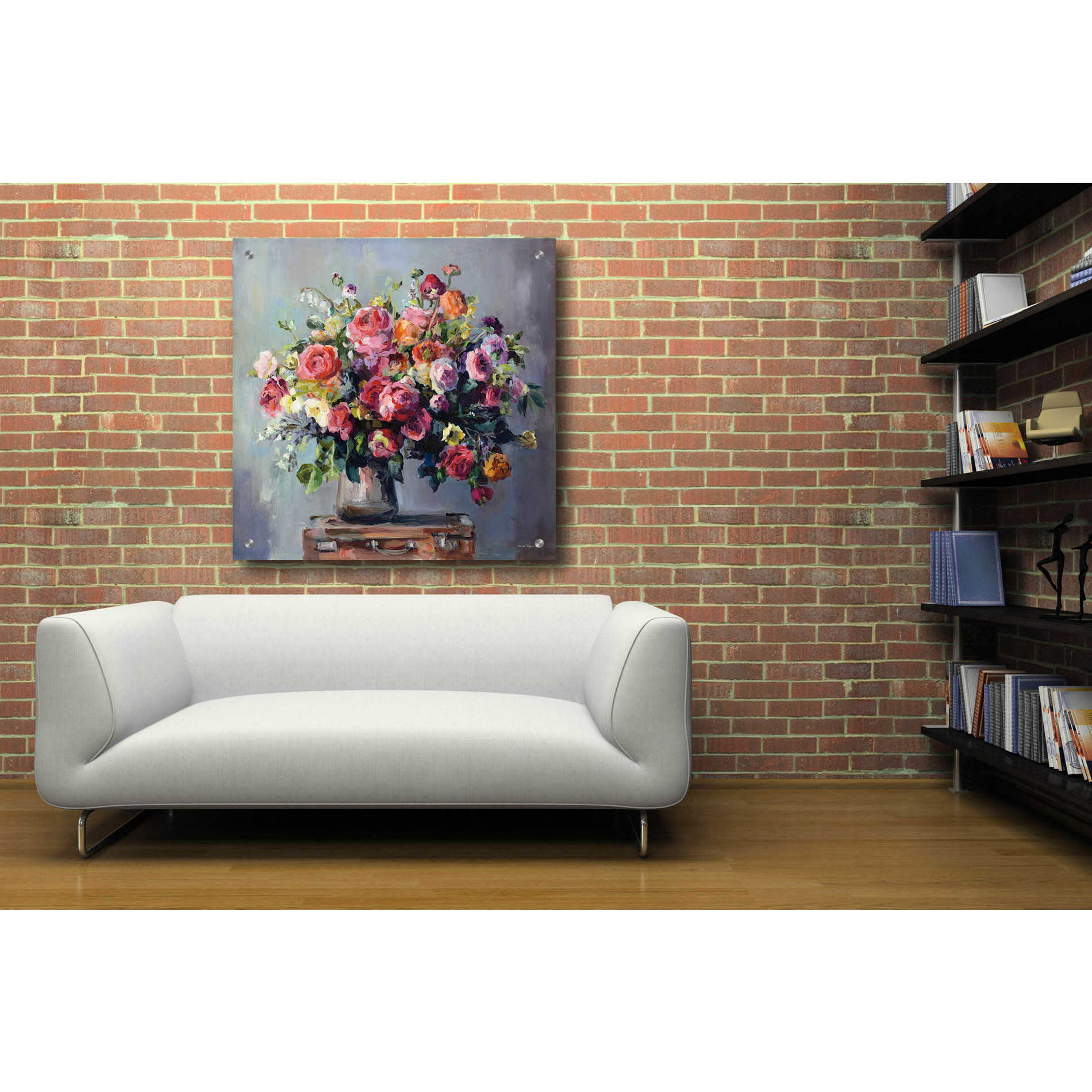 Epic Art 'Abundant Bouquet' by Marilyn Hageman, Acrylic Glass Wall Art,36x36