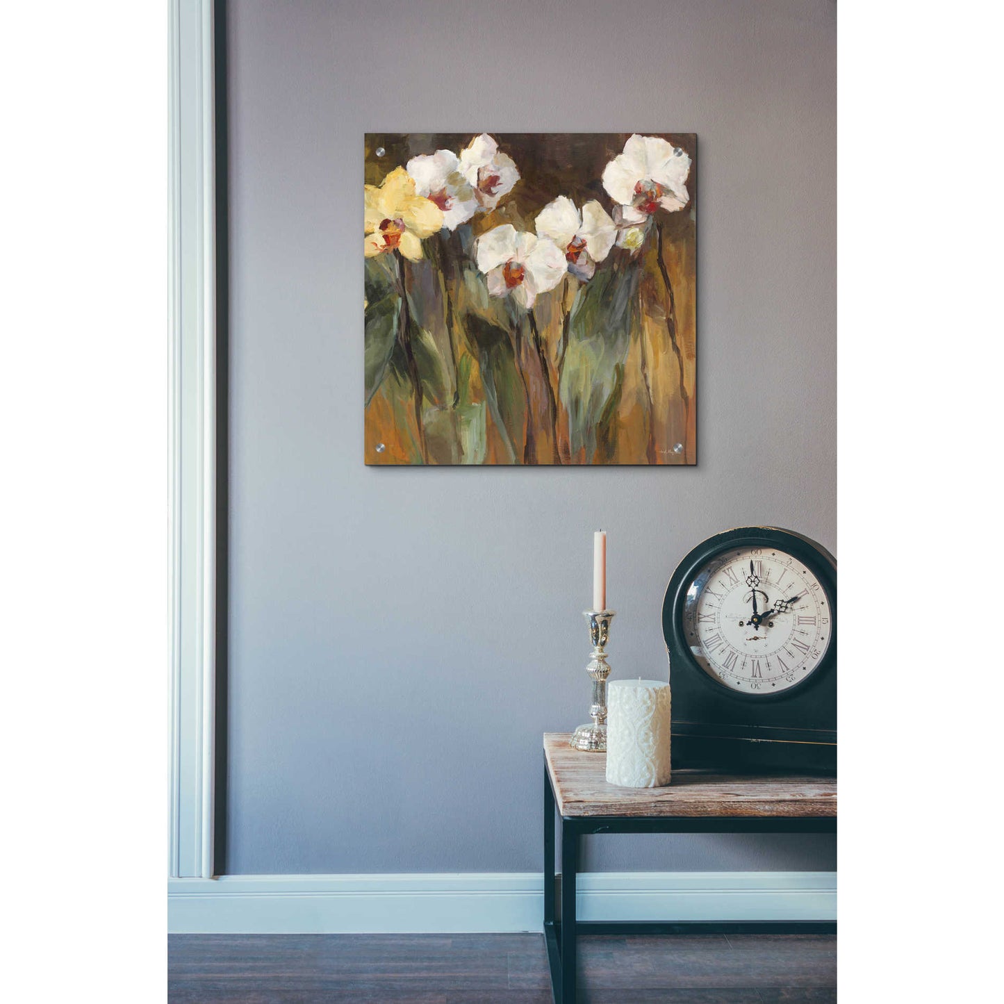 Epic Art 'Wild Orchids III' by Marilyn Hageman, Acrylic Glass Wall Art,24x24