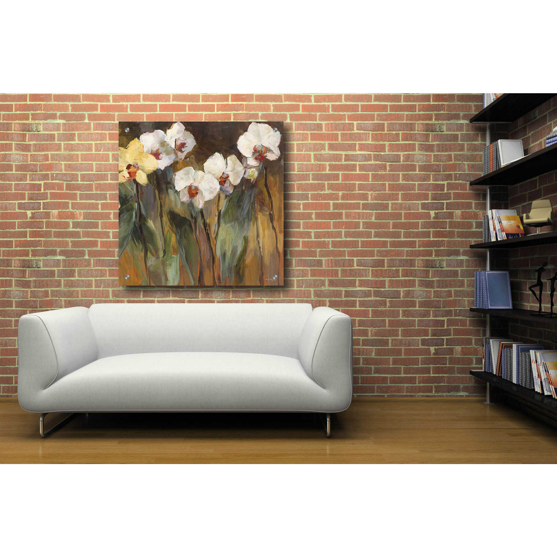 Epic Art 'Wild Orchids III' by Marilyn Hageman, Acrylic Glass Wall Art,36x36